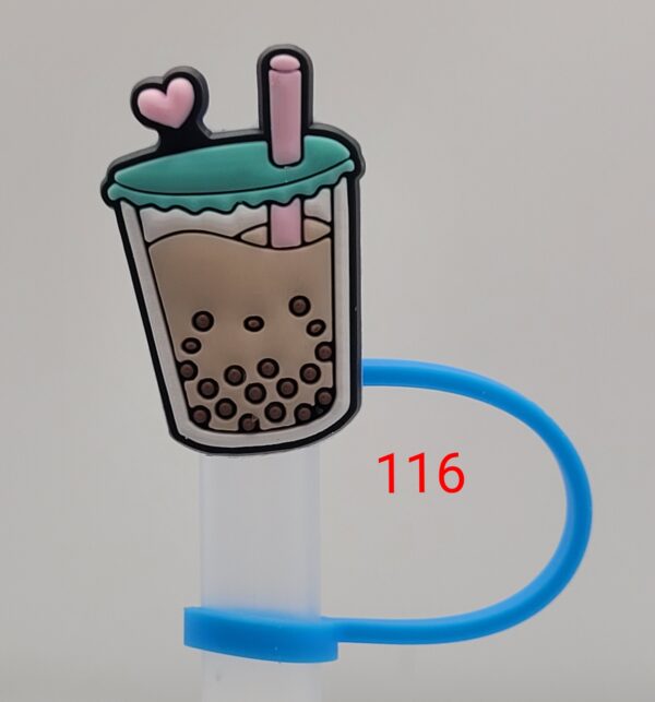 Bubble tea with Green Lid and Heart