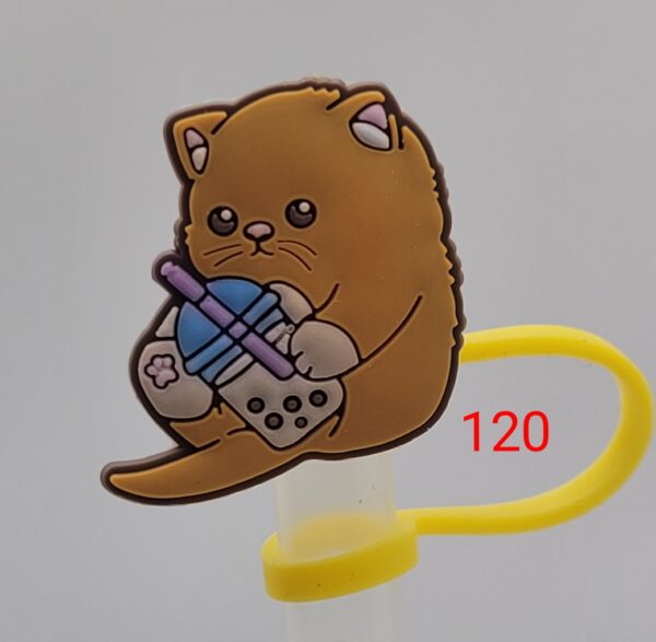 Brown cat with Bubble Tea